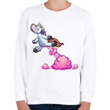 PRINTFASHION unikornis - Gyerek pulóver - Fehér gyerek pulóver, kardigán