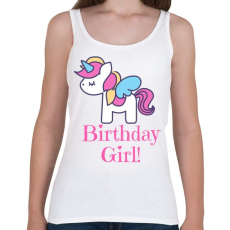 PRINTFASHION Unikornis kiscsaj születésnapja - Női atléta - Fehér