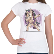 PRINTFASHION Unikornis múmia - Női póló - Fehér női póló