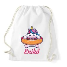 PRINTFASHION Unikornis - Névvel - Sportzsák, Tornazsák - Fehér tornazsák