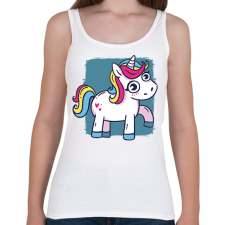 PRINTFASHION Unikornis - Női atléta - Fehér női trikó