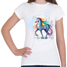 PRINTFASHION Unikornis - Női póló - Fehér női póló