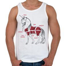 PRINTFASHION Unikornis részei - Férfi atléta - Fehér