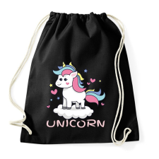 PRINTFASHION unikornis - Sportzsák, Tornazsák - Fekete tornazsák