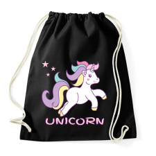 PRINTFASHION unikornis - Sportzsák, Tornazsák - Fekete tornazsák
