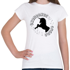 PRINTFASHION Unikornis Squad - Női póló - Fehér női póló
