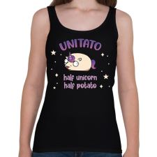 PRINTFASHION Unitato - Női atléta - Fekete női trikó