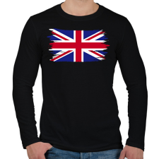 PRINTFASHION united kingdom flag  - Férfi hosszú ujjú póló - Fekete férfi póló