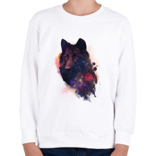 PRINTFASHION Universal wolf - Gyerek pulóver - Fehér gyerek pulóver, kardigán