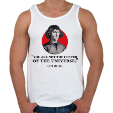 PRINTFASHION Universe - Copernicus - Férfi atléta - Fehér atléta, trikó