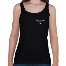 PRINTFASHION UNIVERSITY OF LIFE - Női atléta - Fekete