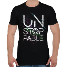 PRINTFASHION Unstoppable - Férfi póló - Fekete