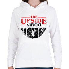 PRINTFASHION upside down - Női kapucnis pulóver - Fehér