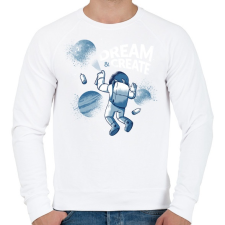 PRINTFASHION Űr graffiti - Férfi pulóver - Fehér női pulóver, kardigán