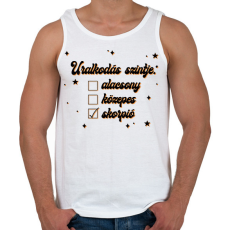 PRINTFASHION Uralkodás szintje - Férfi atléta - Fehér