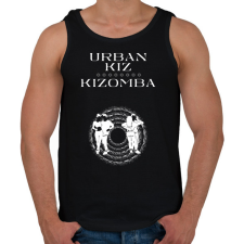 PRINTFASHION Urbankiz Kizomba dancer S0202 white - Férfi atléta - Fekete atléta, trikó
