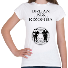 PRINTFASHION Urbankiz Kizomba dancer S0203 black - Női póló - Fehér
