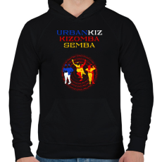 PRINTFASHION UrbanKiz Kizomba Semba táncos S0201-forBlack - Férfi kapucnis pulóver - Fekete