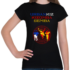 PRINTFASHION UrbanKiz Kizomba Semba táncos S0201-forBlack - Női póló - Fekete női póló
