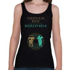 PRINTFASHION UrbanKiz Kizomba táncos S0206 gold-green - Női atléta - Fekete