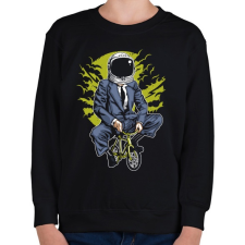 PRINTFASHION Űrbiciklis - Gyerek pulóver - Fekete gyerek pulóver, kardigán