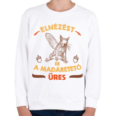 PRINTFASHION Üres madáretető - Gyerek pulóver - Fehér