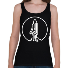 PRINTFASHION Űrhajó - Női atléta - Fekete