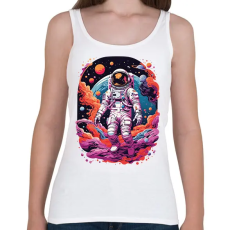 PRINTFASHION Űrhajós az űrben - Női atléta - Fehér