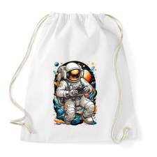 PRINTFASHION Űrhajós gamer - Sportzsák, Tornazsák - Fehér tornazsák