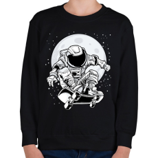 PRINTFASHION űrhajós - Gyerek pulóver - Fekete