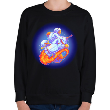 PRINTFASHION űrhajós - Gyerek pulóver - Fekete gyerek pulóver, kardigán