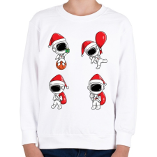 PRINTFASHION Űrhajós karácsonya - Gyerek pulóver - Fehér gyerek pulóver, kardigán