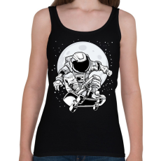 PRINTFASHION űrhajós - Női atléta - Fekete