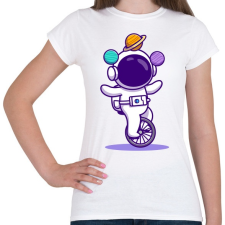 PRINTFASHION Űrhajós  - Női póló - Fehér női póló