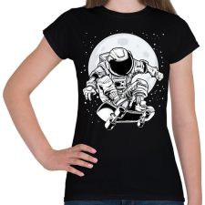 PRINTFASHION űrhajós - Női póló - Fekete női póló