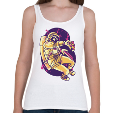 PRINTFASHION Űrhajós pizzával - Női atléta - Fehér