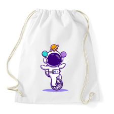 PRINTFASHION Űrhajós  - Sportzsák, Tornazsák - Fehér tornazsák