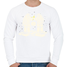 PRINTFASHION Űrhajósok - Férfi pulóver - Fehér