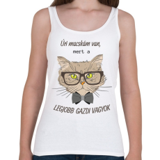 PRINTFASHION Úri macskám van - Női atléta - Fehér