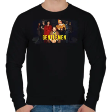 PRINTFASHION Úriemberek - Férfi pulóver - Fekete férfi pulóver, kardigán