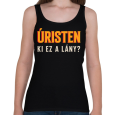 PRINTFASHION Úristen ki ez a lány - Női atléta - Fekete