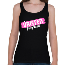 PRINTFASHION Úristen Lánybúcsú - Női atléta - Fekete női trikó
