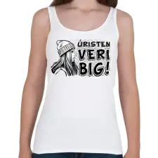 PRINTFASHION Úristen veri big - Női atléta - Fehér női trikó