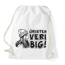 PRINTFASHION Úristen veri big - Sportzsák, Tornazsák - Fehér tornazsák