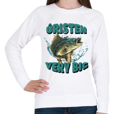 PRINTFASHION Úristen very big - Női pulóver - Fehér