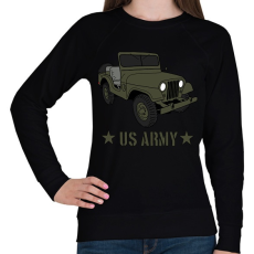 PRINTFASHION us army - Női pulóver - Fekete