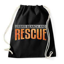PRINTFASHION US&Rescue - Sportzsák, Tornazsák - Fekete tornazsák