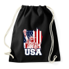 PRINTFASHION usa liberty - Sportzsák, Tornazsák - Fekete