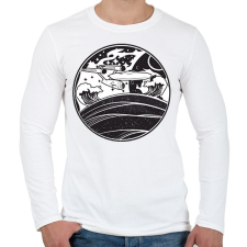 PRINTFASHION USS enterprise - Férfi hosszú ujjú póló - Fehér férfi póló