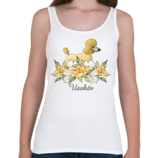 PRINTFASHION Uszkár - Női atléta - Fehér női trikó